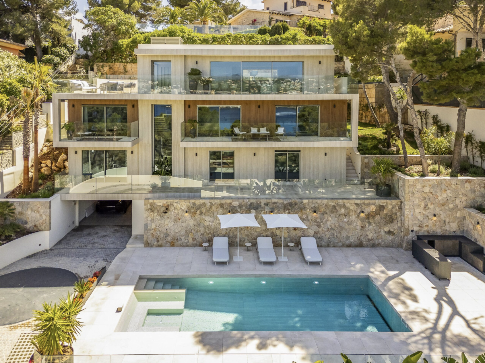 Elegante Villa mit atemberaubendem Meerblick in Santa Ponsa